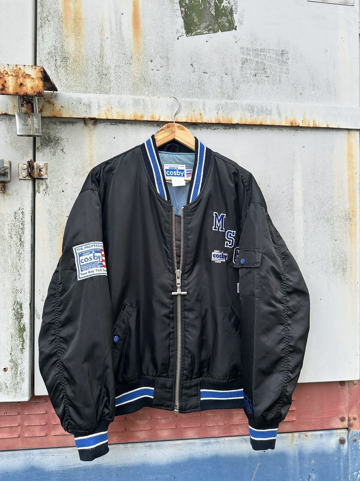 Vintage 🪖Vintage GERRY COSBY MADISON SQUARE Bomber Jacket Size US L / EU 52-54 / 3 - 4 Thumbnail