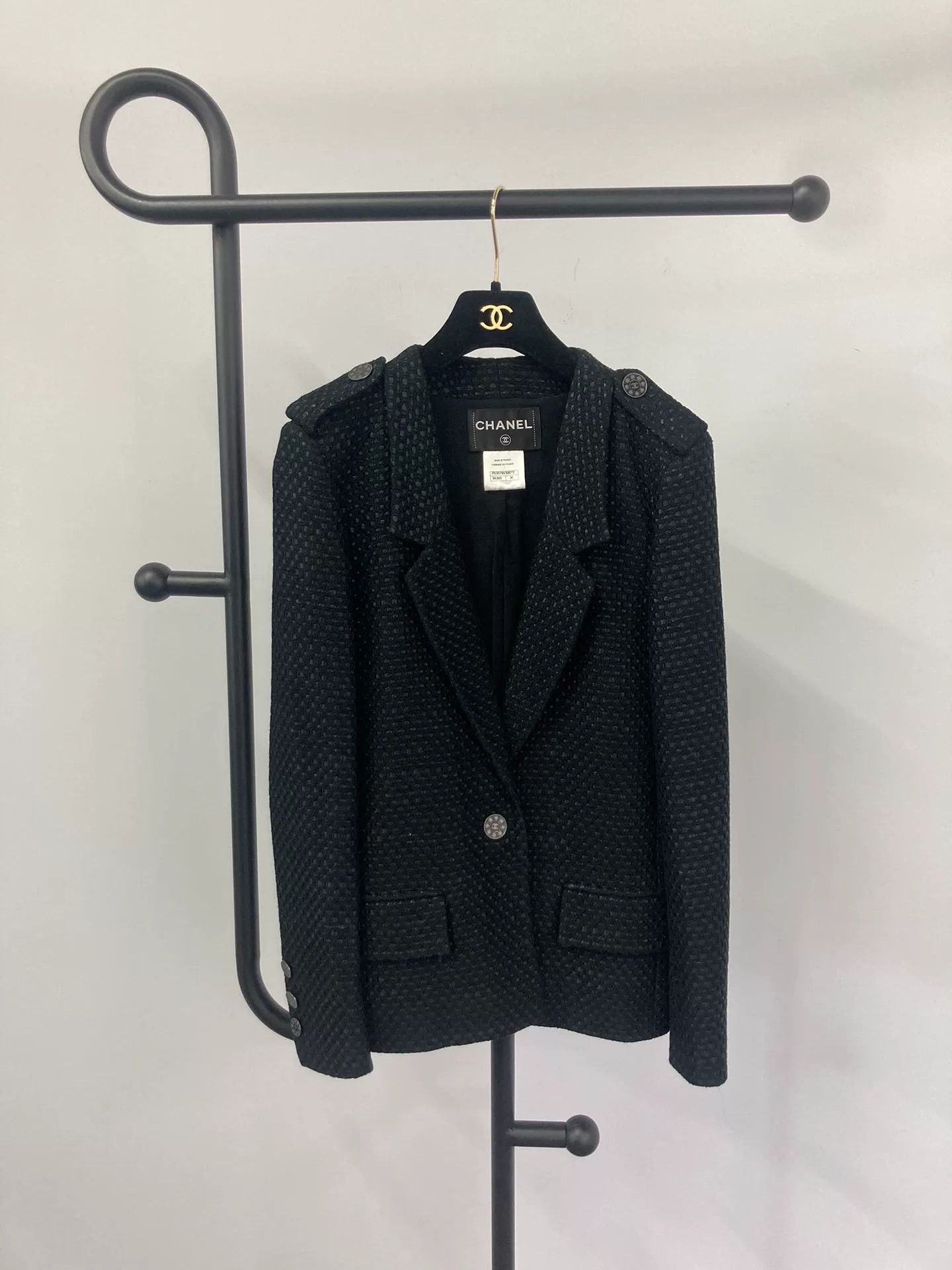 Chanel Chanel Black Knit Jacket Size XS / US 0-2 / IT 36-38 - 1 Thumbnail