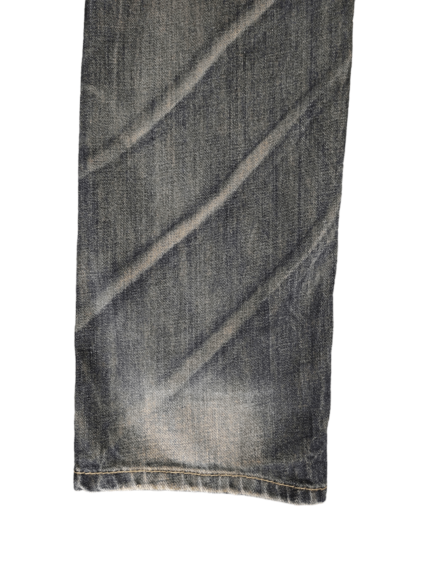 Japanese Brand Vintage Y2k Lolita Zipper Pocket Clawmark Faded Denim Jeans Size US 29 - 6 Thumbnail
