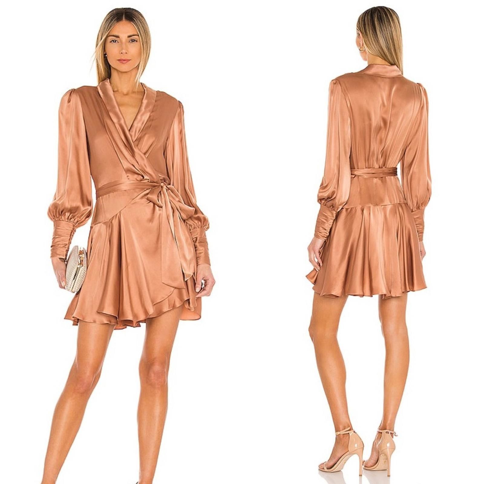 Other Zimmerman Silk Wrap Mini Dress in Biscuit Size M / US 6-8 / IT 42-44 - 2 Thumbnail