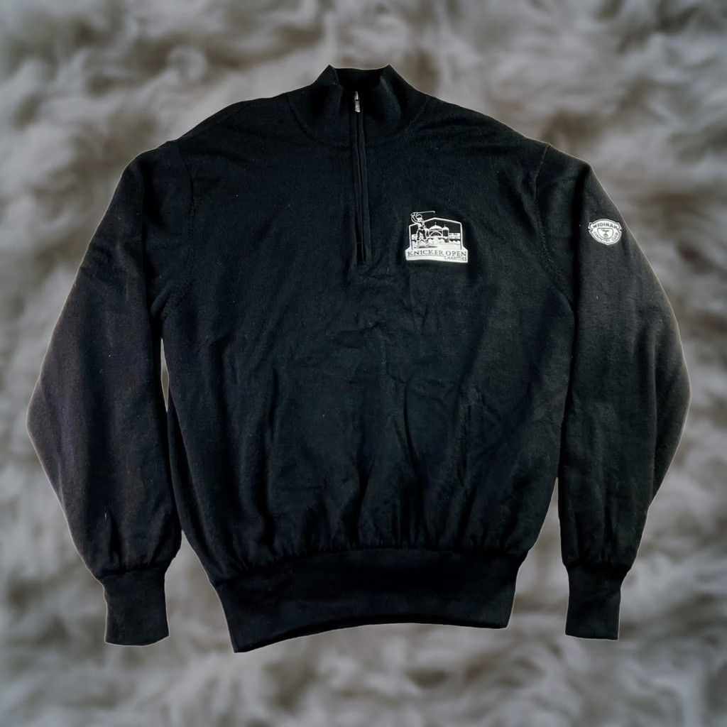 Footjoy FootJoy Men's Windstopper Knit Jacket Black 1/4 Zip Large Wool Cardigan? Size US L / EU 52-54 / 3 - 1 Thumbnail