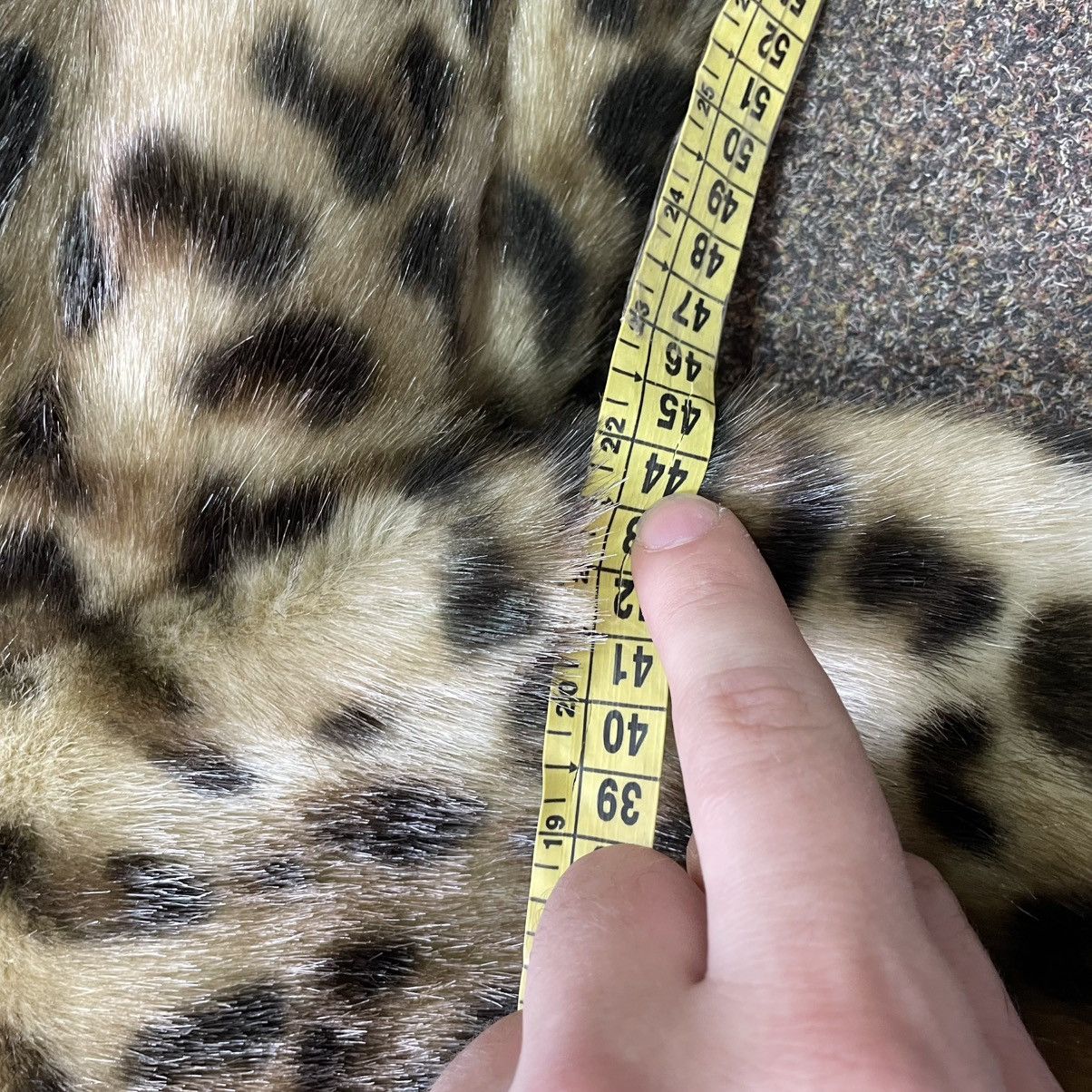 Genuine Leather Vintage Y2K Leopard Jacket Furry Mohair BALENCIAGA Style Size M / US 6-8 / IT 42-44 - 6 Thumbnail
