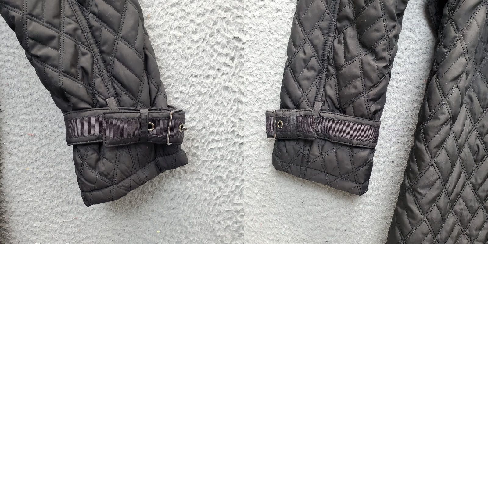 Kenneth Cole Kenneth Cole Quilted Coat Women M Black Belted Waist Long Sleeve Snap Inside Zip Coat Womens M Black Quilted Belted Zip Inside Snap Size M / US 6-8 / IT 42-44 - 9 Thumbnail