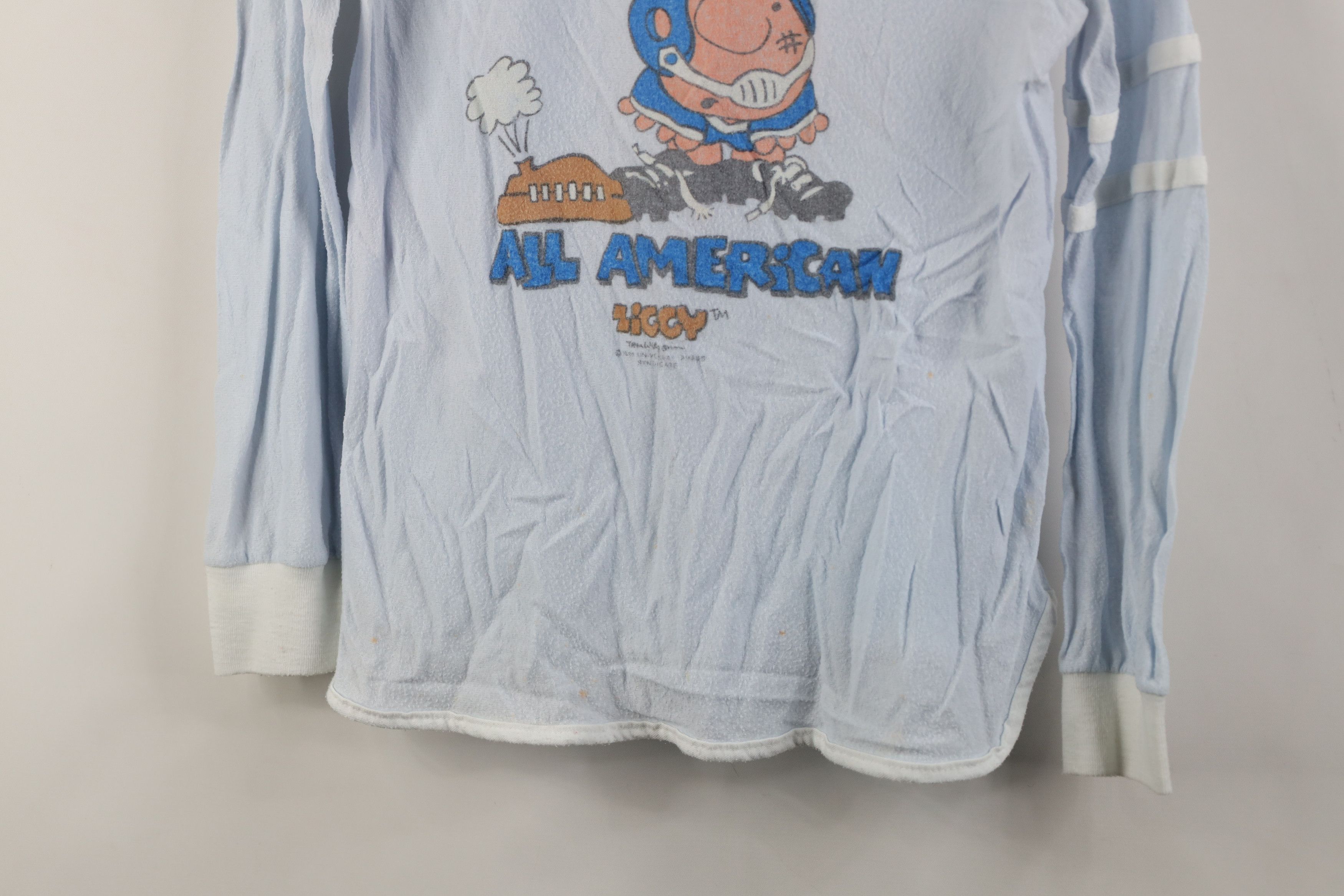 Vintage Vintage 80s Ziggy Comic Football Long Sleeve Sleep T-Shirt Size S / US 4 / IT 40 - 3 Thumbnail