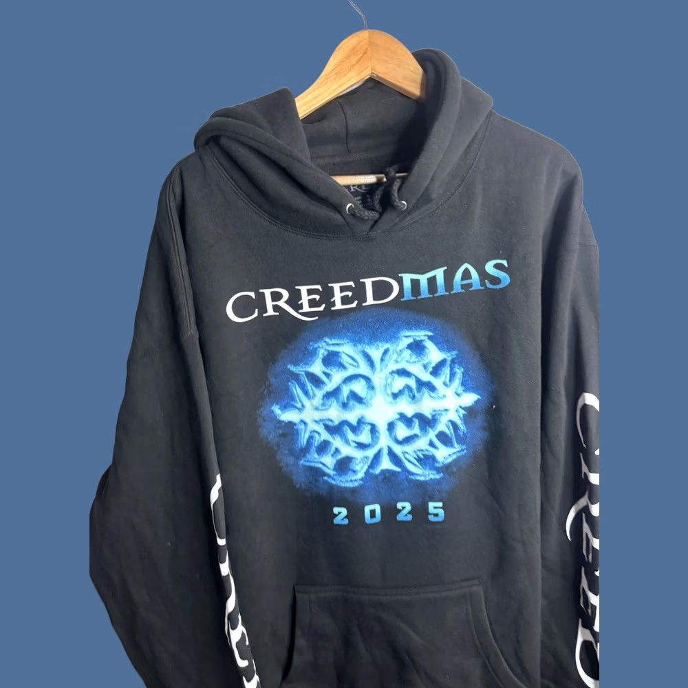 Vintage VINTAGE Creed Creedmas 2025 Hoodie Mens XL Black Band Graphic Pullover Fleece Sweatshirt Size US XL / EU 56 / 4 - 1 Thumbnail