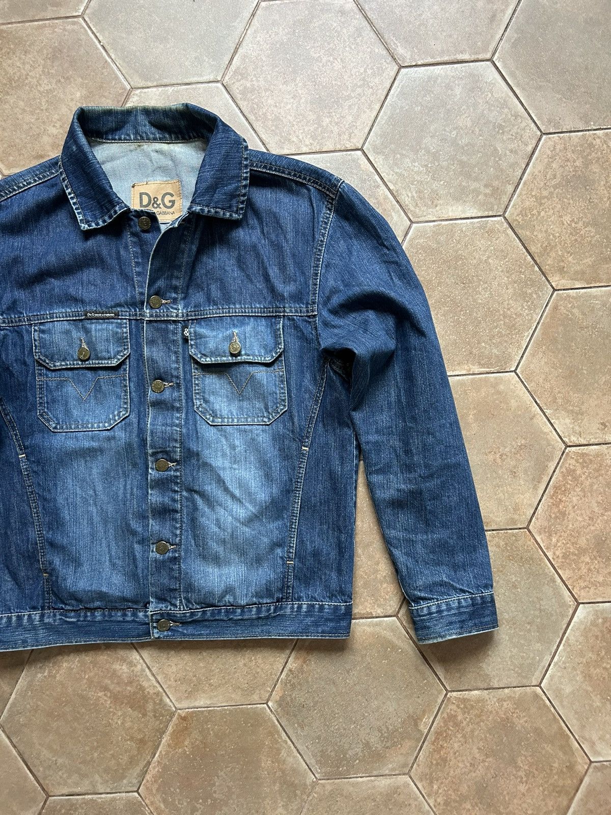 Dolce & Gabbana Rare Design Vintage Brand Dolce & Gabbana Denim Jacket 2000s Size US M / EU 48-50 / 2 - 3 Thumbnail