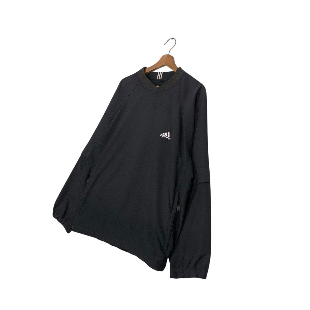 Adidas 🔥VINTAGE ADIDAS LONG SLEEVE CLIMAPROOF WIND RICH BLACK Size US L / EU 52-54 / 3 - 4 Thumbnail