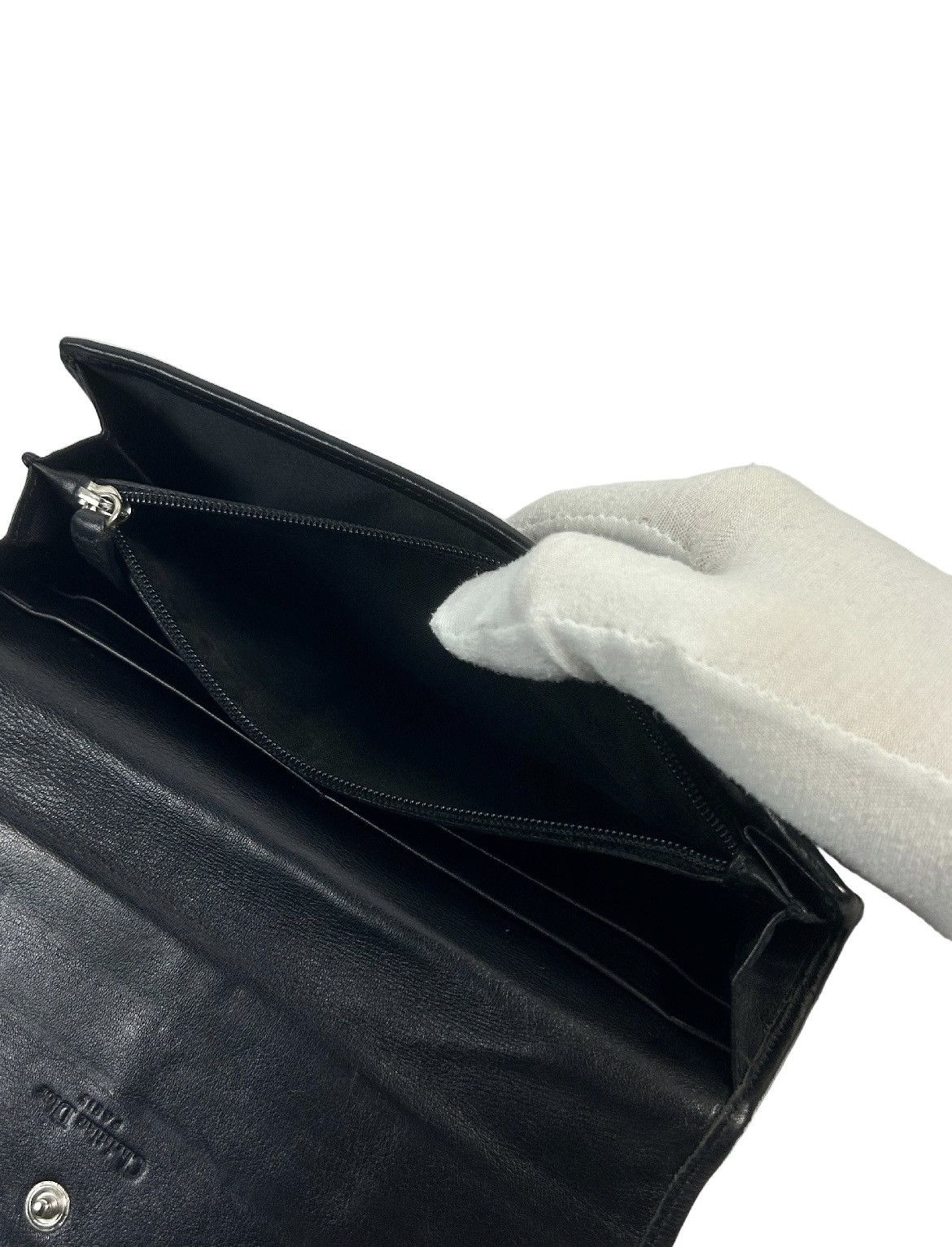 Dior Dior Black Trotter Leather Long Wallet Size ONE SIZE - 4 Thumbnail