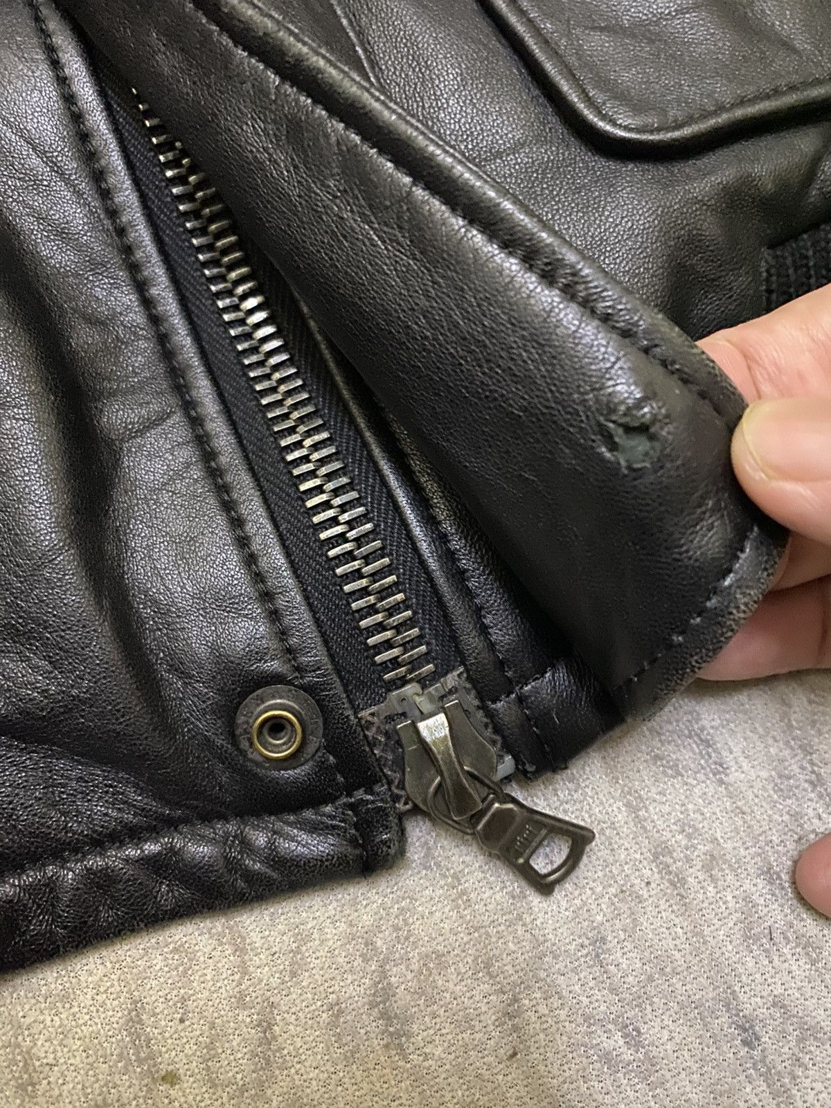 NO ID NO ID A2 LEATHER JACKET FUR NECK LINING REMOVEABLE Size US S / EU 44-46 / 1 - 18 Thumbnail
