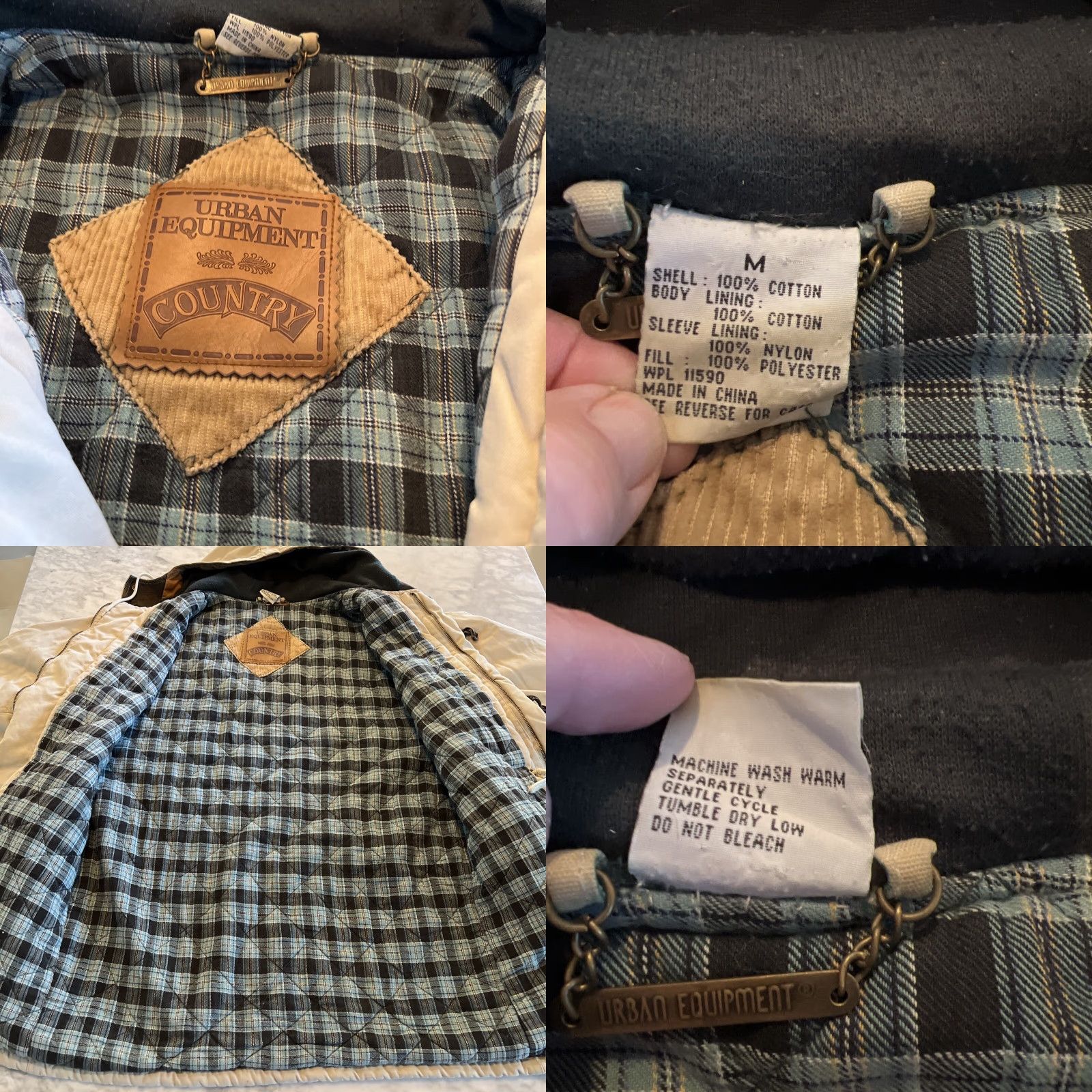 Equipment VINTAGE Urban Equipment Jacket Mens M Tan Chore Barn Country Blanket Lined 90s Workwear USA Hunting Mens Size US M / EU 48-50 / 2 - 8 Thumbnail
