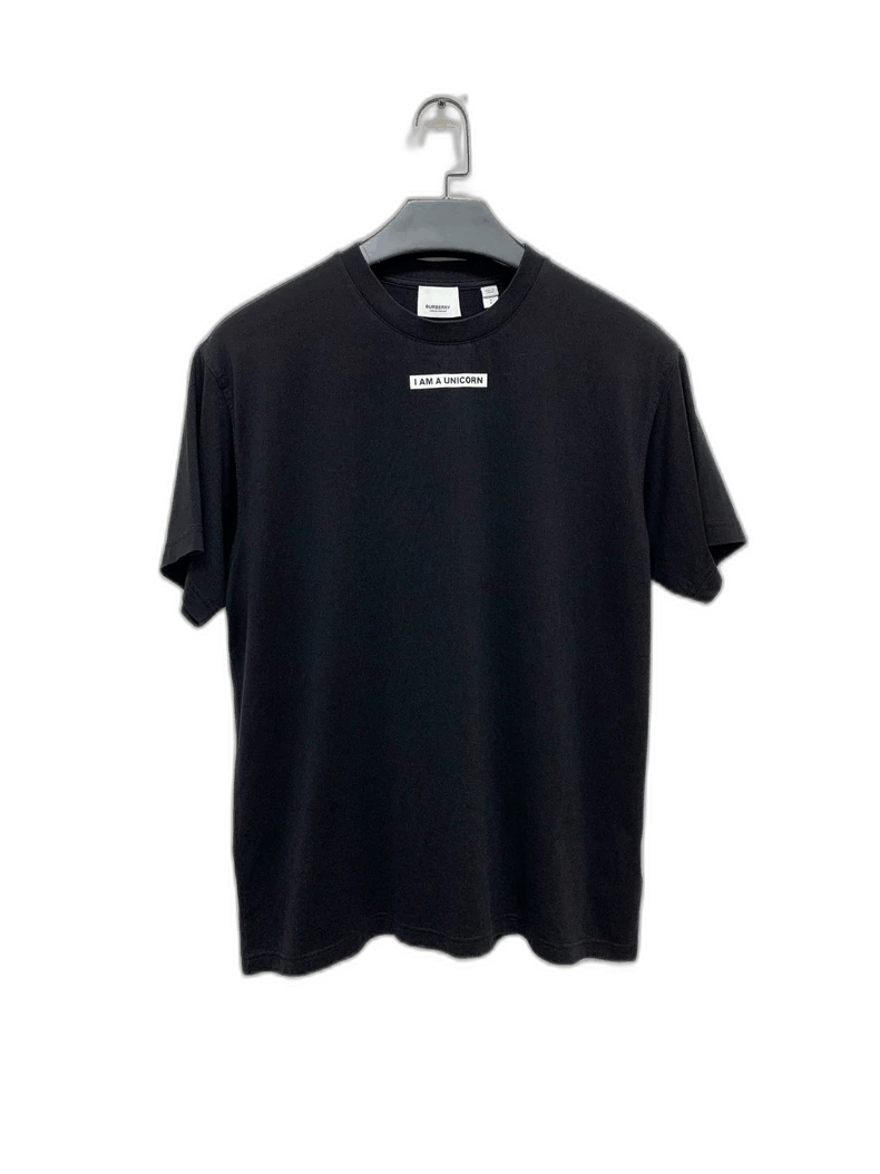 Burberry Burberry Black Printed Short Sleeve Shirt Size US S / EU 44-46 / 1 - 1 Thumbnail