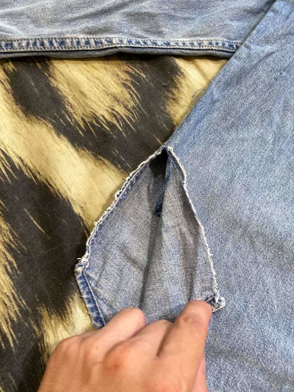 Levi's LEVIS designer distressed denim shirt Size US M / EU 48-50 / 2 - 7 Thumbnail