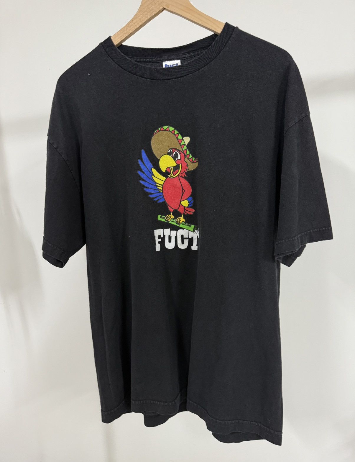 FUCT Fuct Sombereo Parrott Bird Cocaine Tee Black XL RARE Size US XL / EU 56 / 4 - 1 Thumbnail