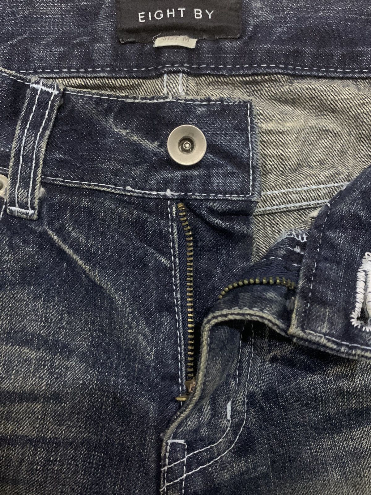 If Six Was Nine × Japanese Brand × Le Grande Bleu (L.G.B.) Vintage Japanese Eight By Distress Jeans Size US 29 - 10 Thumbnail