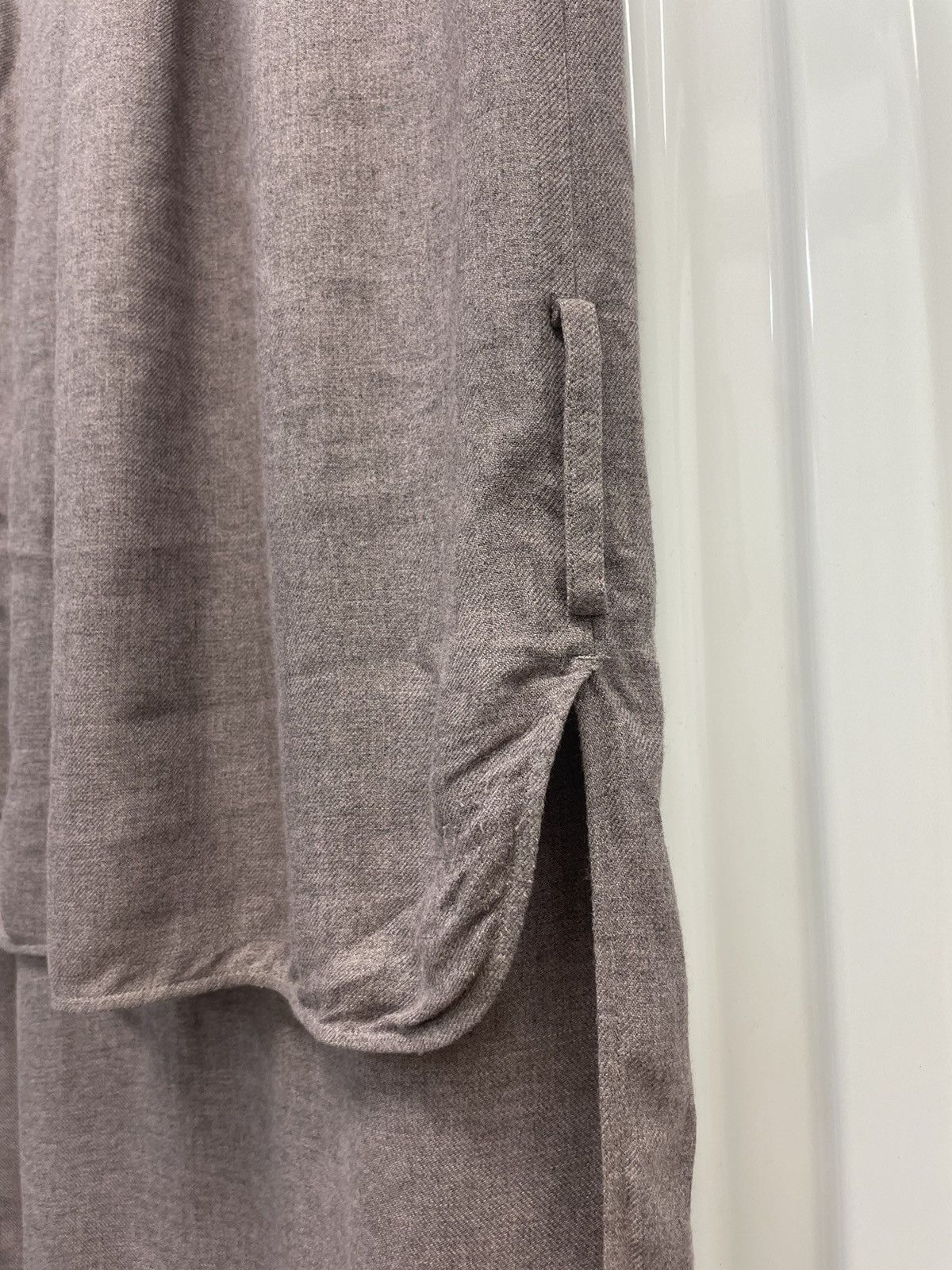 Maison Margiela MM6 Maxi Dress Collared Button High Low Viscose Purple Size S / US 4 / IT 40 - 7 Thumbnail