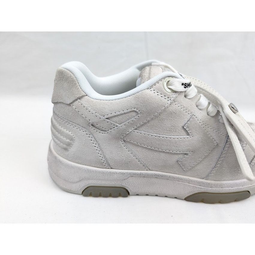Off-White o1rshd1 Q: 2 / Out Of Office Vintage Suede Sneakers in White Size US 6 / EU 39 - 4 Thumbnail
