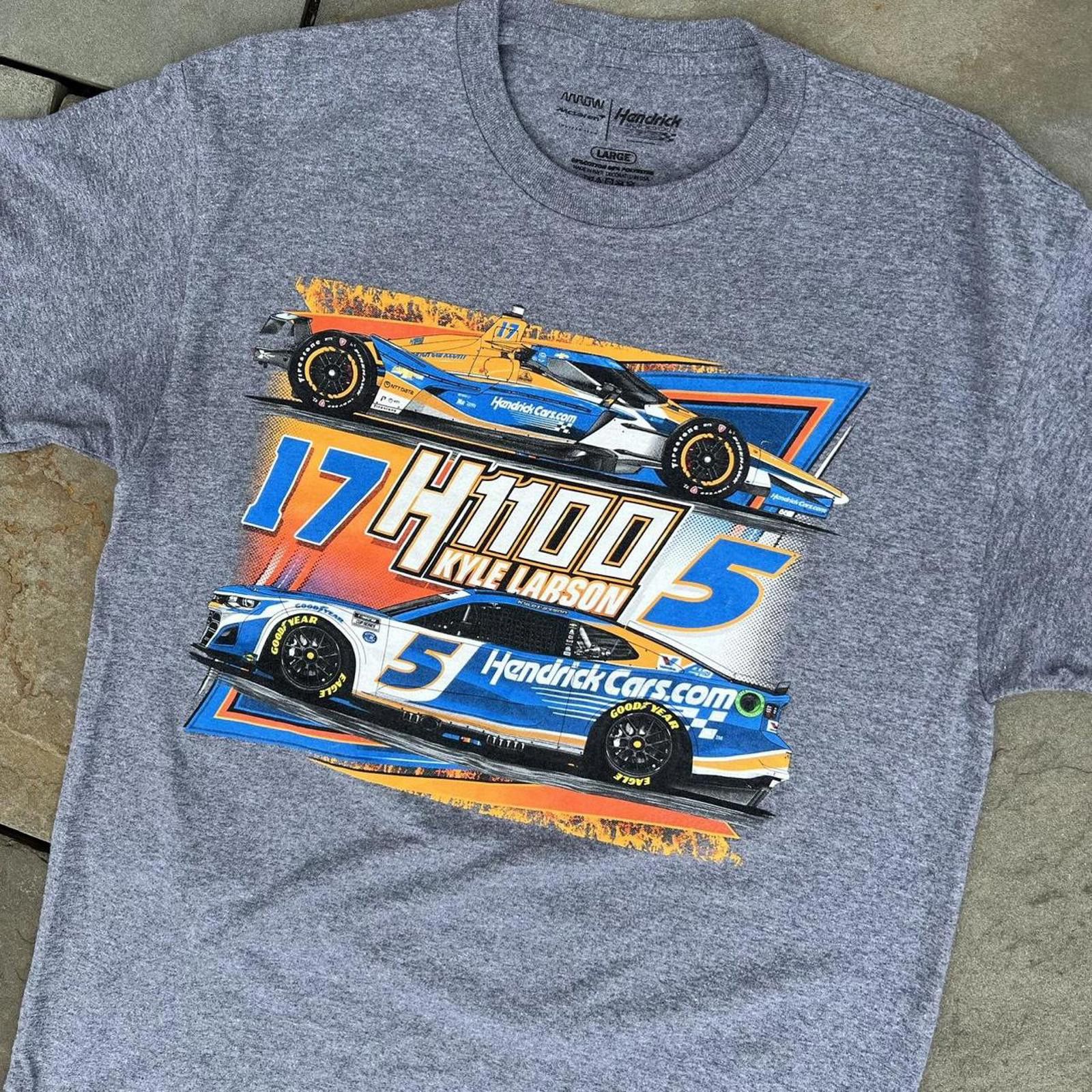 NASCAR Hendrick Motorsport NASCAR Indycar Dark Grey Racing T-Shirt Size US L / EU 52-54 / 3 - 3 Thumbnail