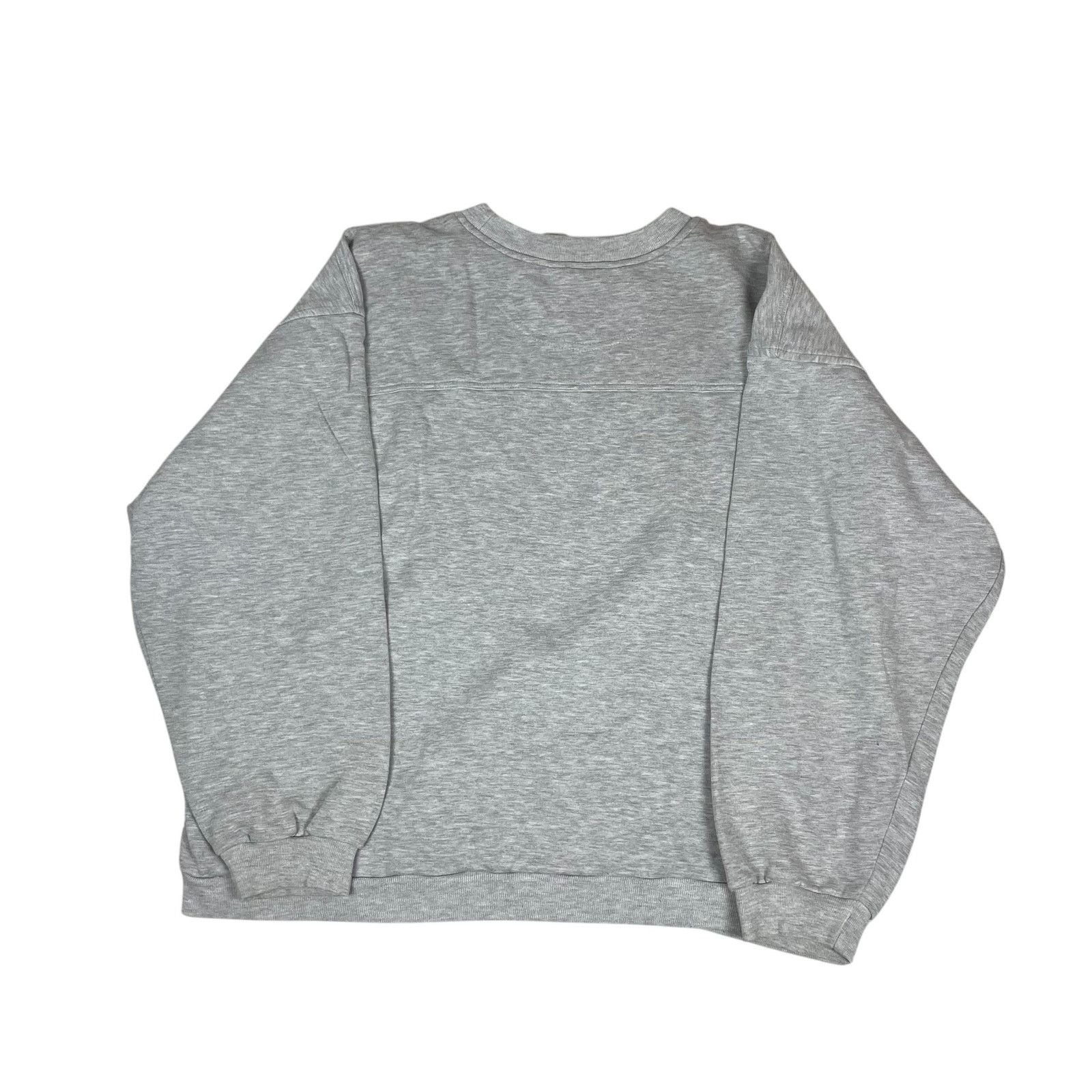 Nike × Vintage Vintage Nike Men’s Heather Gray Solo Swoosh Sweatshirt XL Size US XL / EU 56 / 4 - 6 Thumbnail