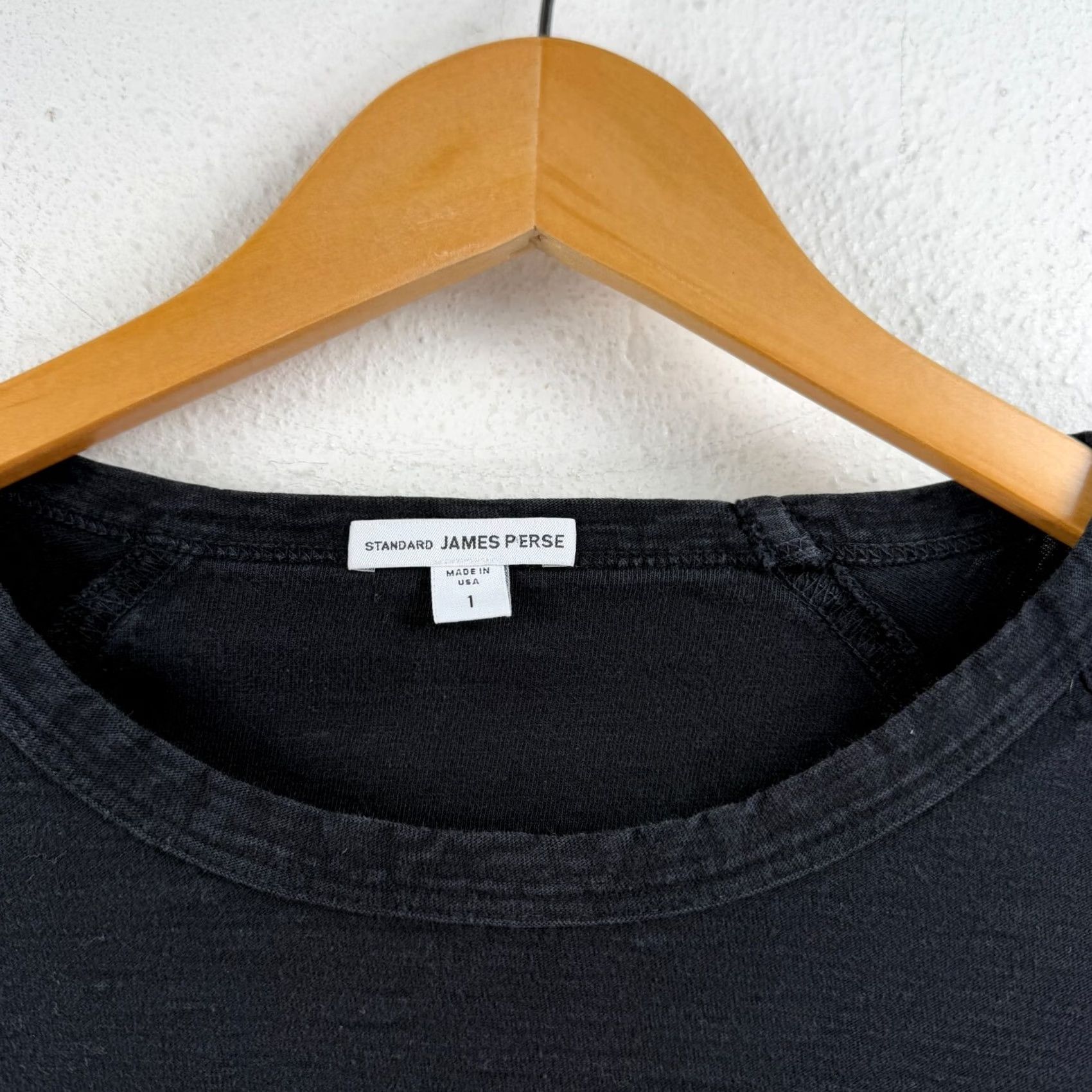 James Perse James Perse Womens Cropped Sweater Size S 1 Black Long Raglan Sleeve Scoop Neck Pullover Knit Cotton Knitwear Regular Womens Size XS / US 0-2 / IT 36-38 - 6 Thumbnail