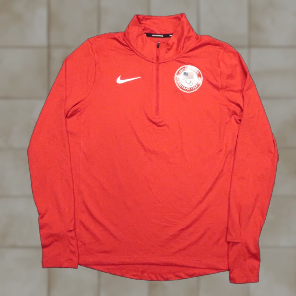 Nike Nike Dri-Fit Pullover Shirt Mens Small Red 1/4 Zip Lightweight Activewear Running Cross Training Gym & Training Winter Spring Fall Size US S / EU 44-46 / 1 - 1 Thumbnail