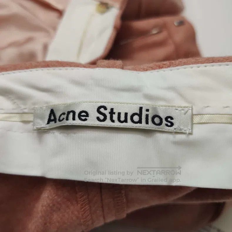 Acne Studios Acne Studios Wool-Cashmere Blend Solid-Color Long Pants Size US 38 / EU 54 - 4 Thumbnail