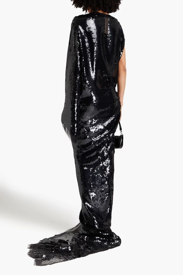 Rick Owens o1y0126 Maxi Dress in Black Size S / US 4 / IT 40 - 3 Thumbnail