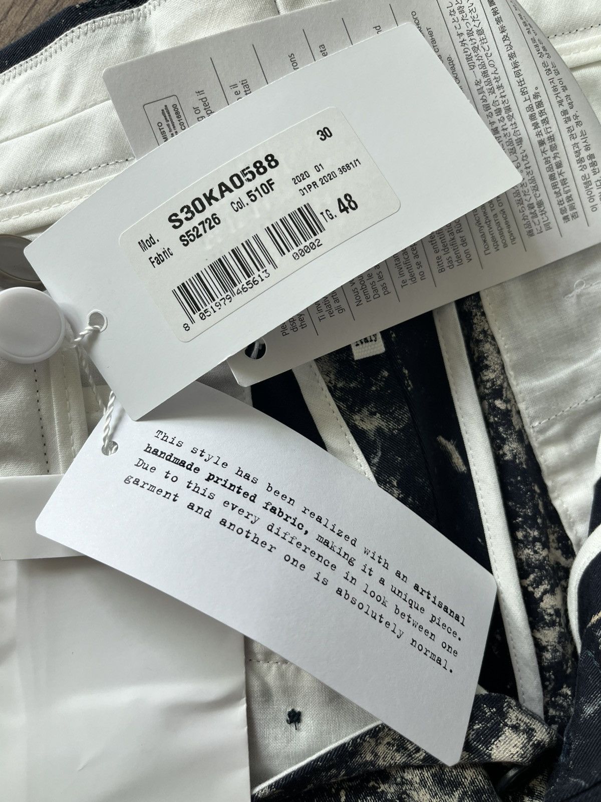Maison Margiela Maison Margiela Navy Paint Splatter Pants Size US 32 / EU 48 - 4 Thumbnail