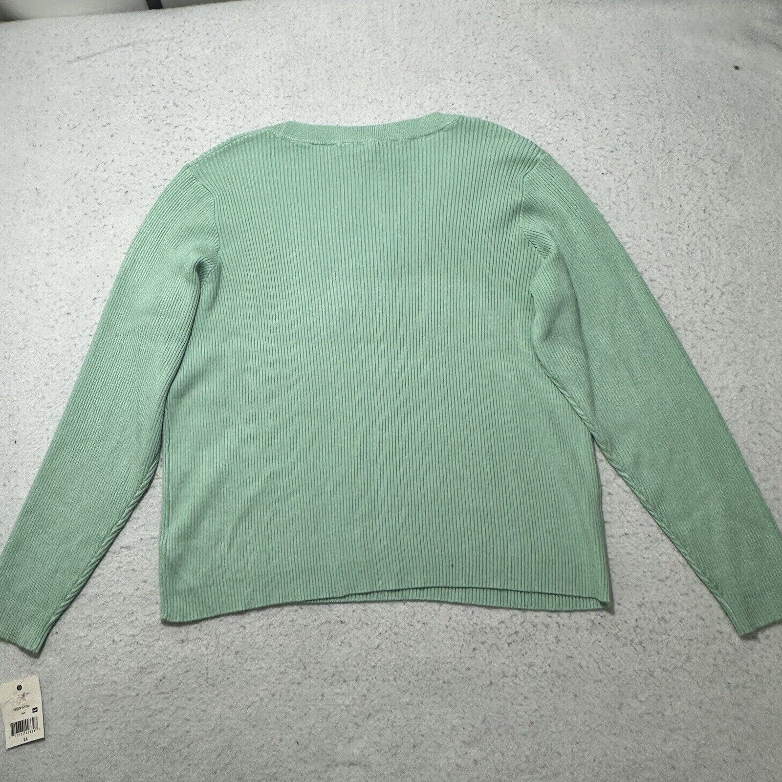 Other Ophelia Roe 2X Scoop Neck Ribbed Stretch Pullover Sweater Size XXL / US 16-18 / IT 52-54 - 10 Thumbnail