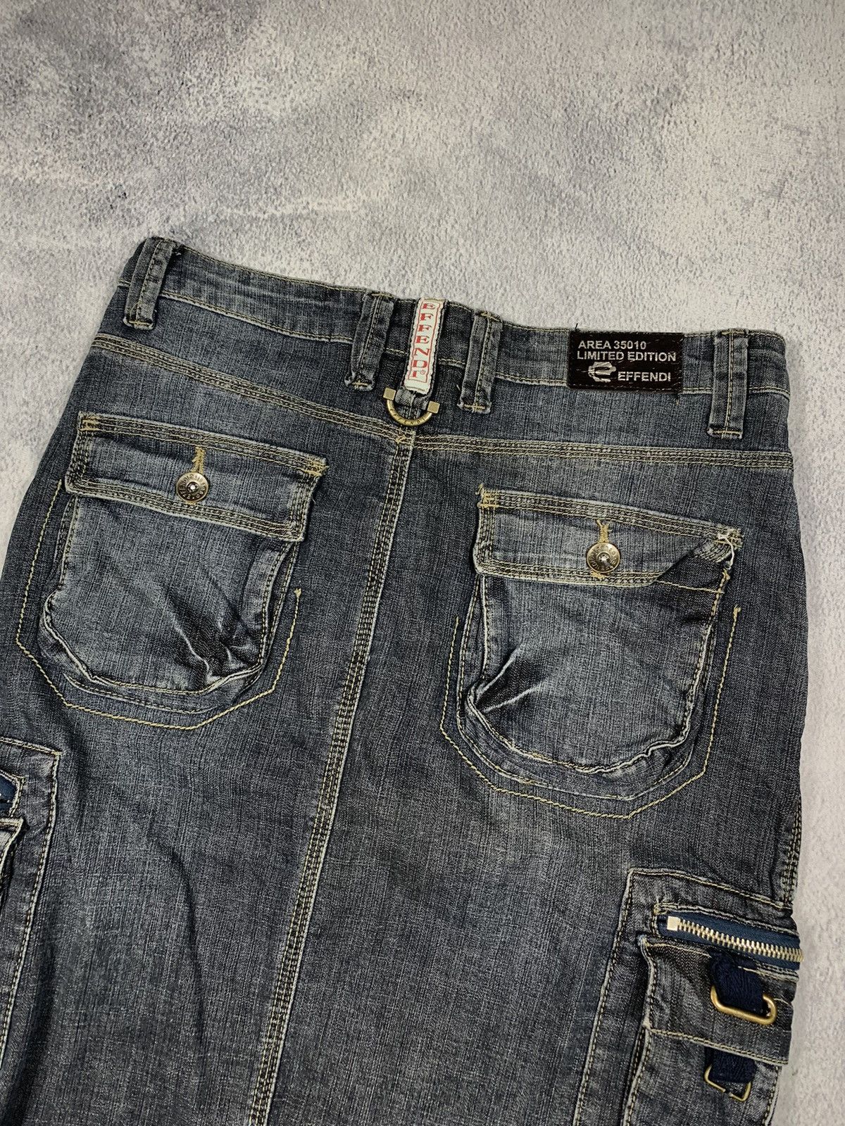 Japanese Brand × Vintage Vintage Japanese faded cargo skirt y2k style size 28 Size 28" / US 6 / IT 42 - 3 Thumbnail