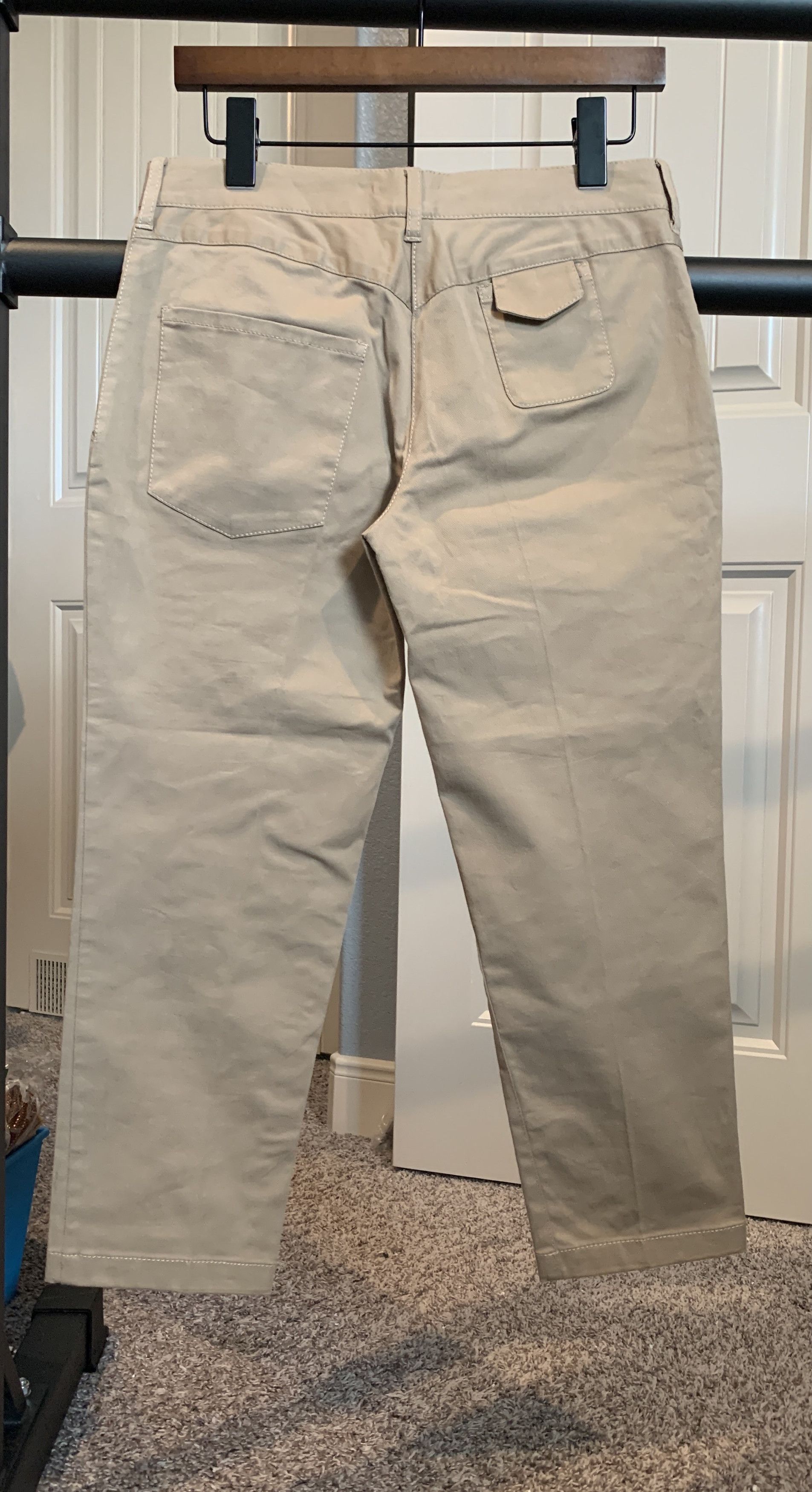 Prada Khaki Cotton Twill Patch Coin Pocket Capri Trousers Size 27" / US 4 / IT 40 - 3 Thumbnail