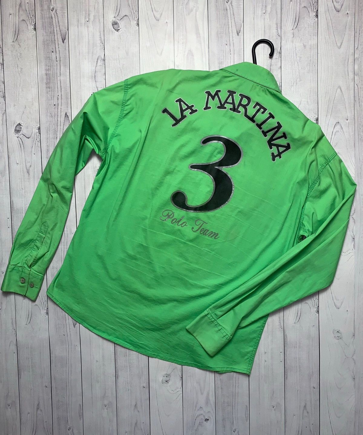 La Martina La martina porche vintage shirt long sleeve green size xl Size US XL / EU 56 / 4 - 9 Thumbnail