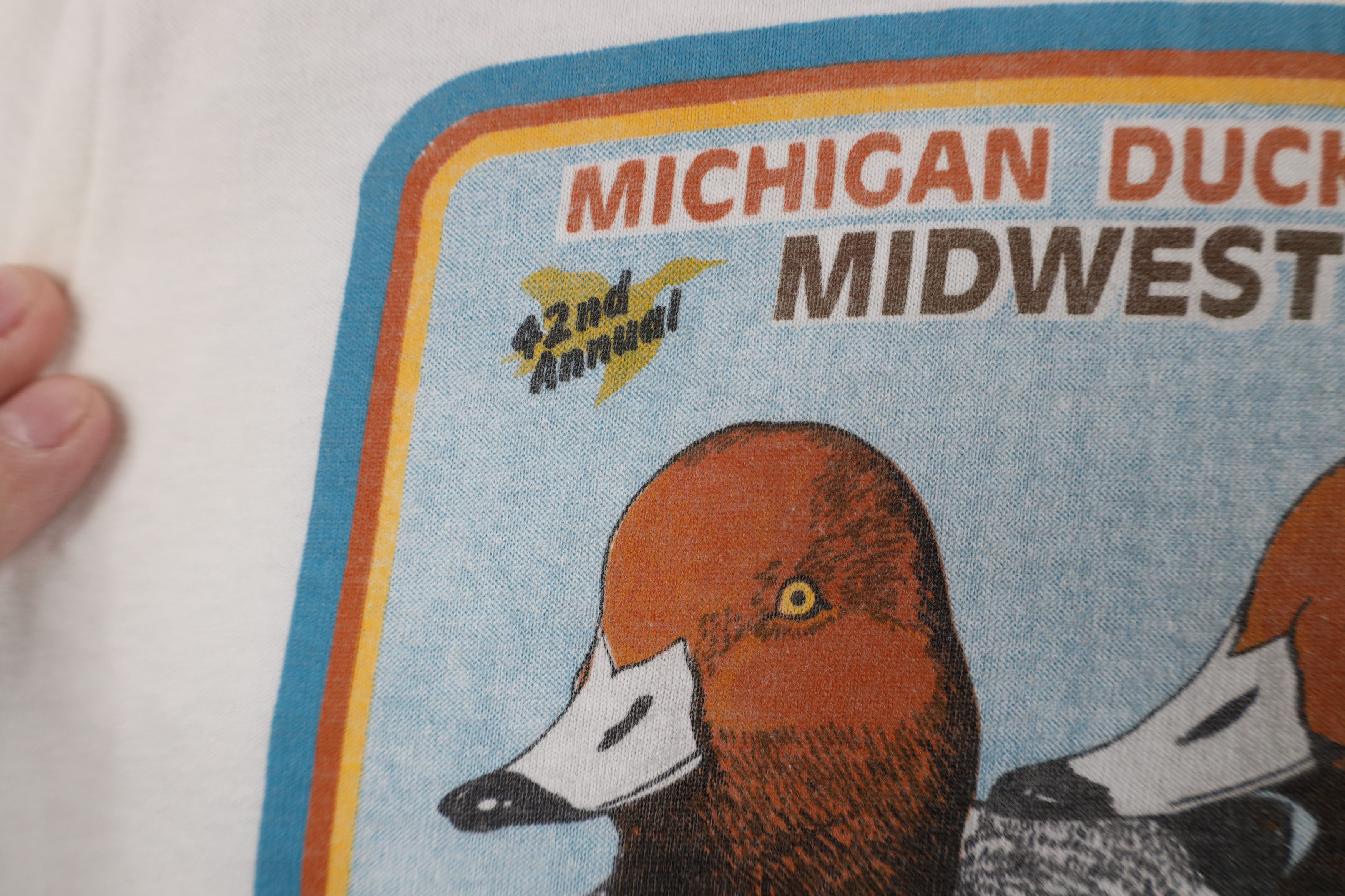 Vintage Vintage 80s 1989 Decoy Contest PTE Mouillee T-Shirt USA Size US S / EU 44-46 / 1 - 5 Thumbnail