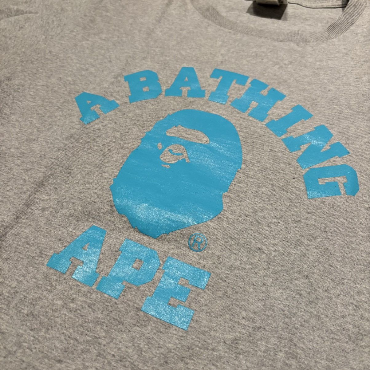 Bape Bape Baby Blue College Logo Tee Size US M / EU 48-50 / 2 - 2 Thumbnail