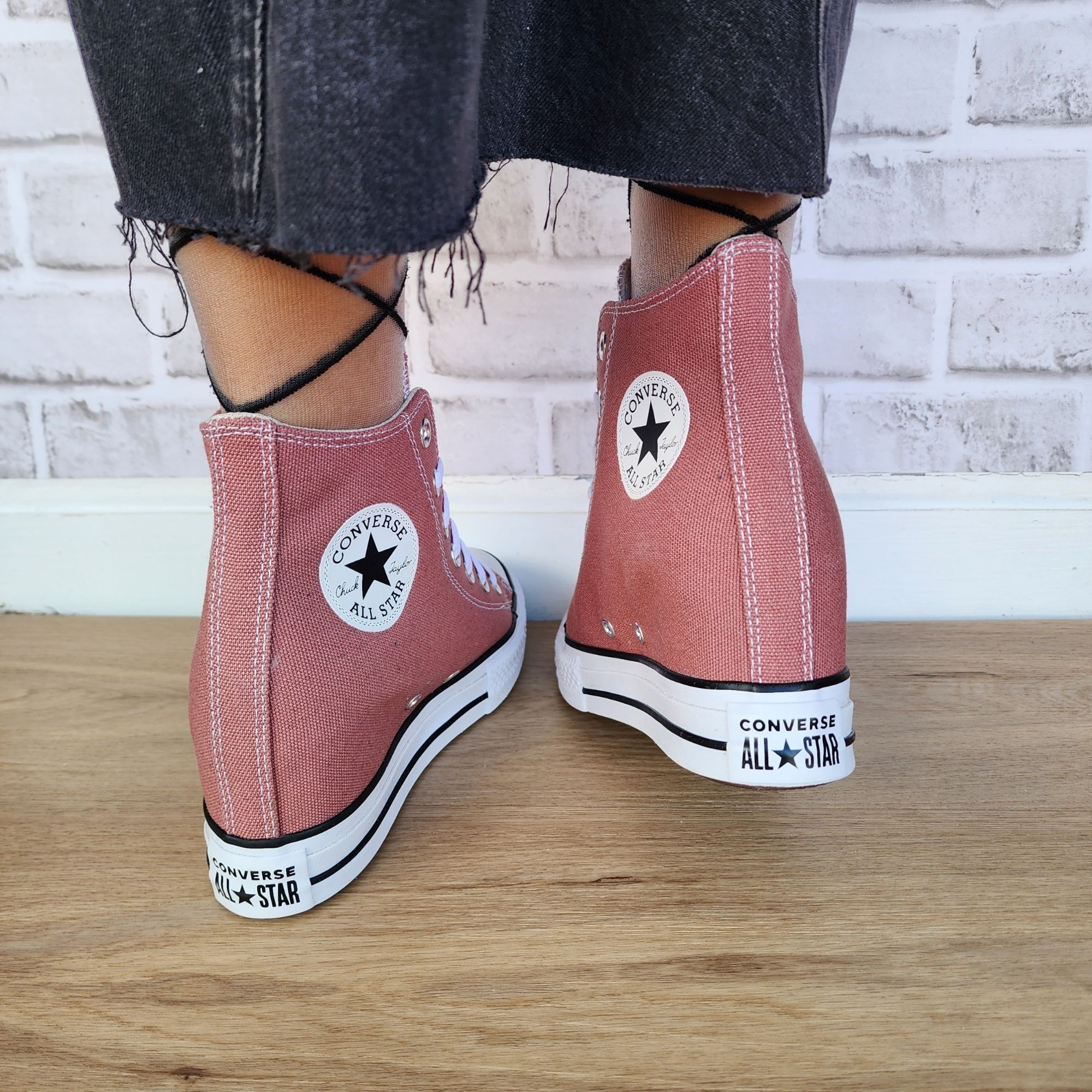 Converse ⭐Converse Chuck Taylor Wedge Platform Sz 7.5 Women's shoes S Size US 7.5 / IT 37.5 - 5 Thumbnail