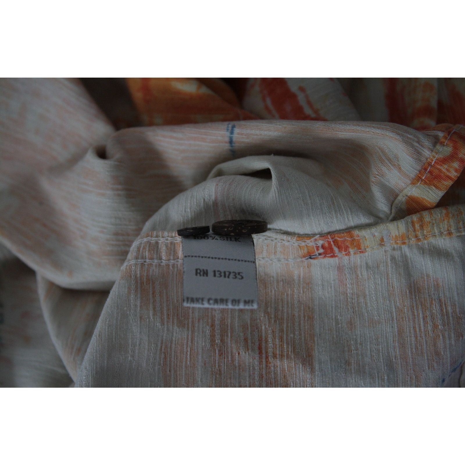 Vintage Mens Silk Hawaiian Shirt L Parrot Tropical Print Button Up Size US L / EU 52-54 / 3 - 7 Thumbnail