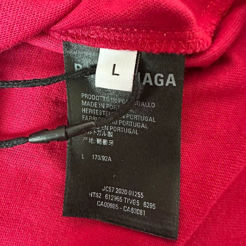 Balenciaga Balenciaga Red Logo Short Sleeve Size US L / EU 52-54 / 3 - 4 Thumbnail