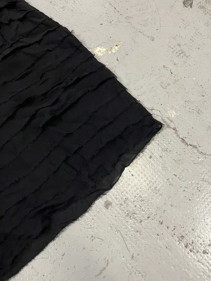 Vintage 1990s Plein Sud Black Silk Skirt Size 24" / US 00 / IT 34 - 6 Thumbnail