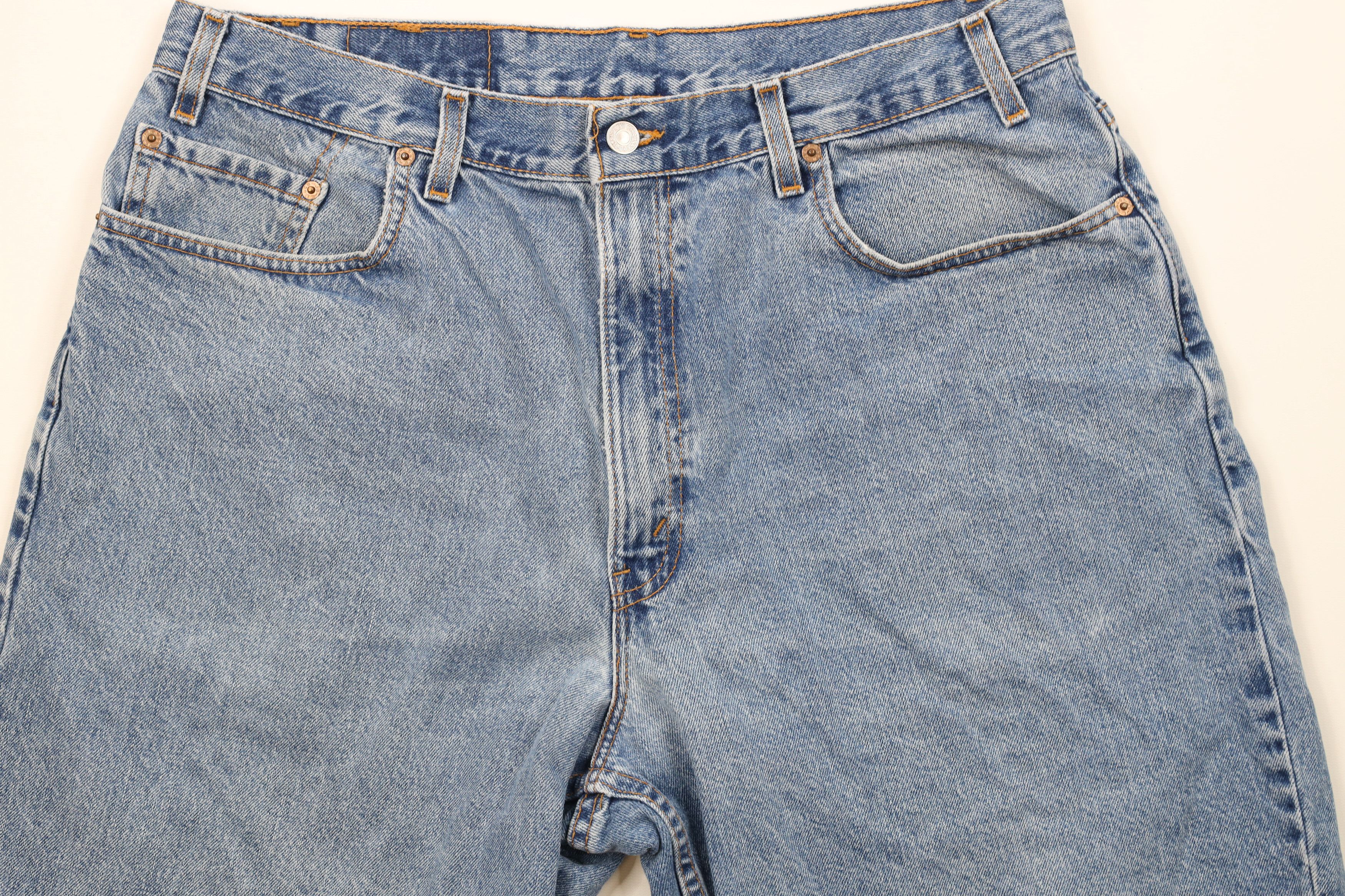 Levi's × Vintage Vintage 90s Levis 560 Loose Fit Denim Jean Shorts Jorts USA Size US 38 / EU 54 - 3 Thumbnail