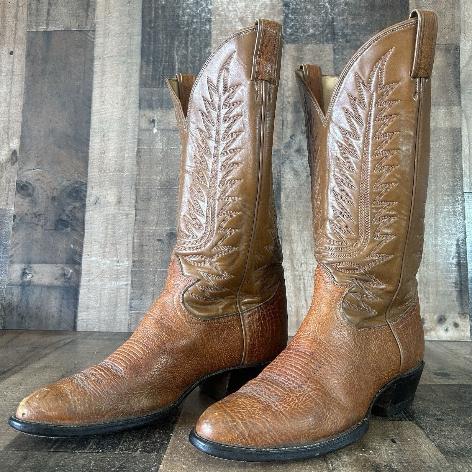 Tony Lama Tony Lama Vintage Gold Label Cowboy Boots Mens 10.5 E Size US 10.5 / EU 43-44 - 1 Thumbnail