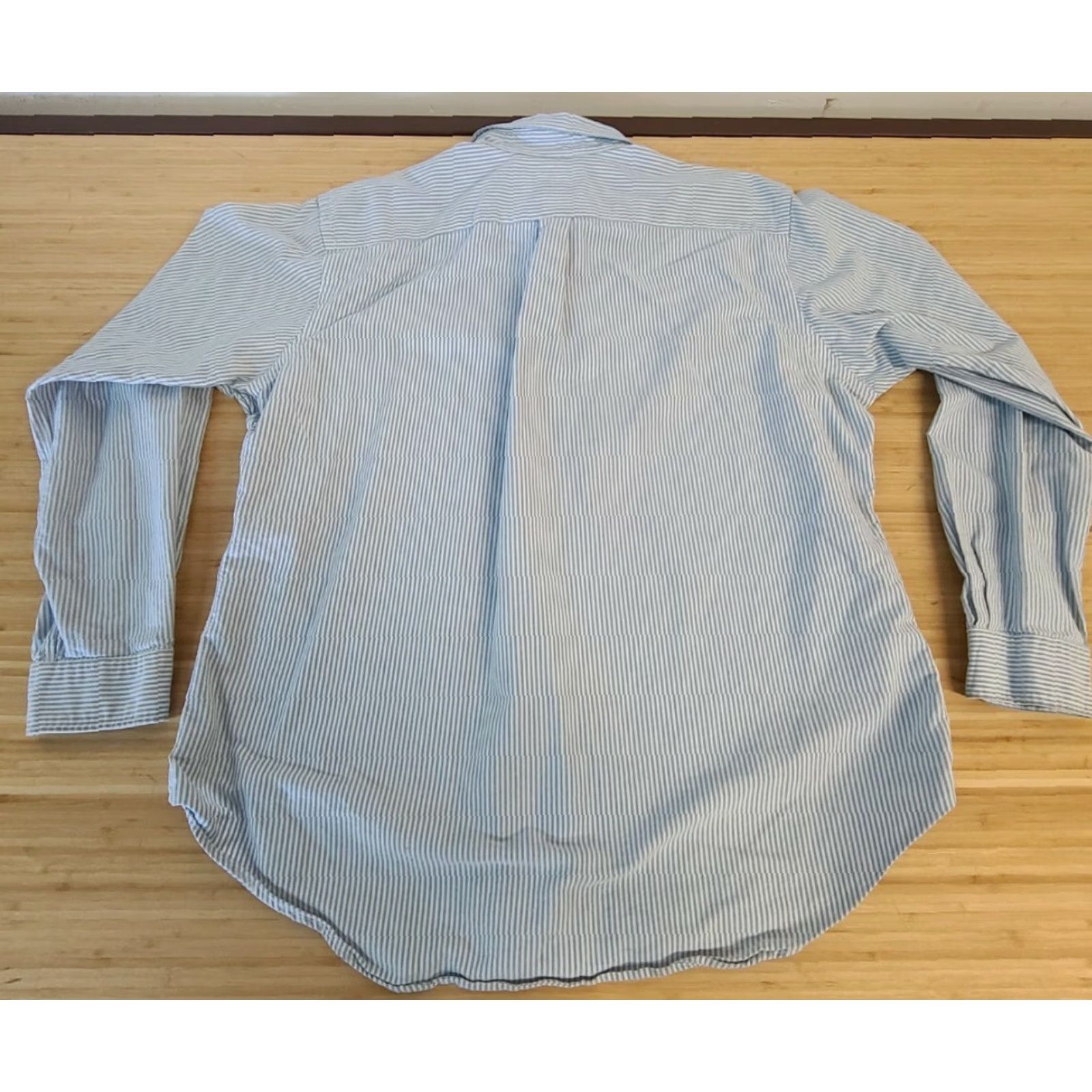 Polo Ralph Lauren Polo Ralph Lauren Shirt XL Classic Fit Spread Collar Striped Blue/White Multicolor 100% Cotton Men Button-Up Size US XL / EU 56 / 4 - 6 Thumbnail