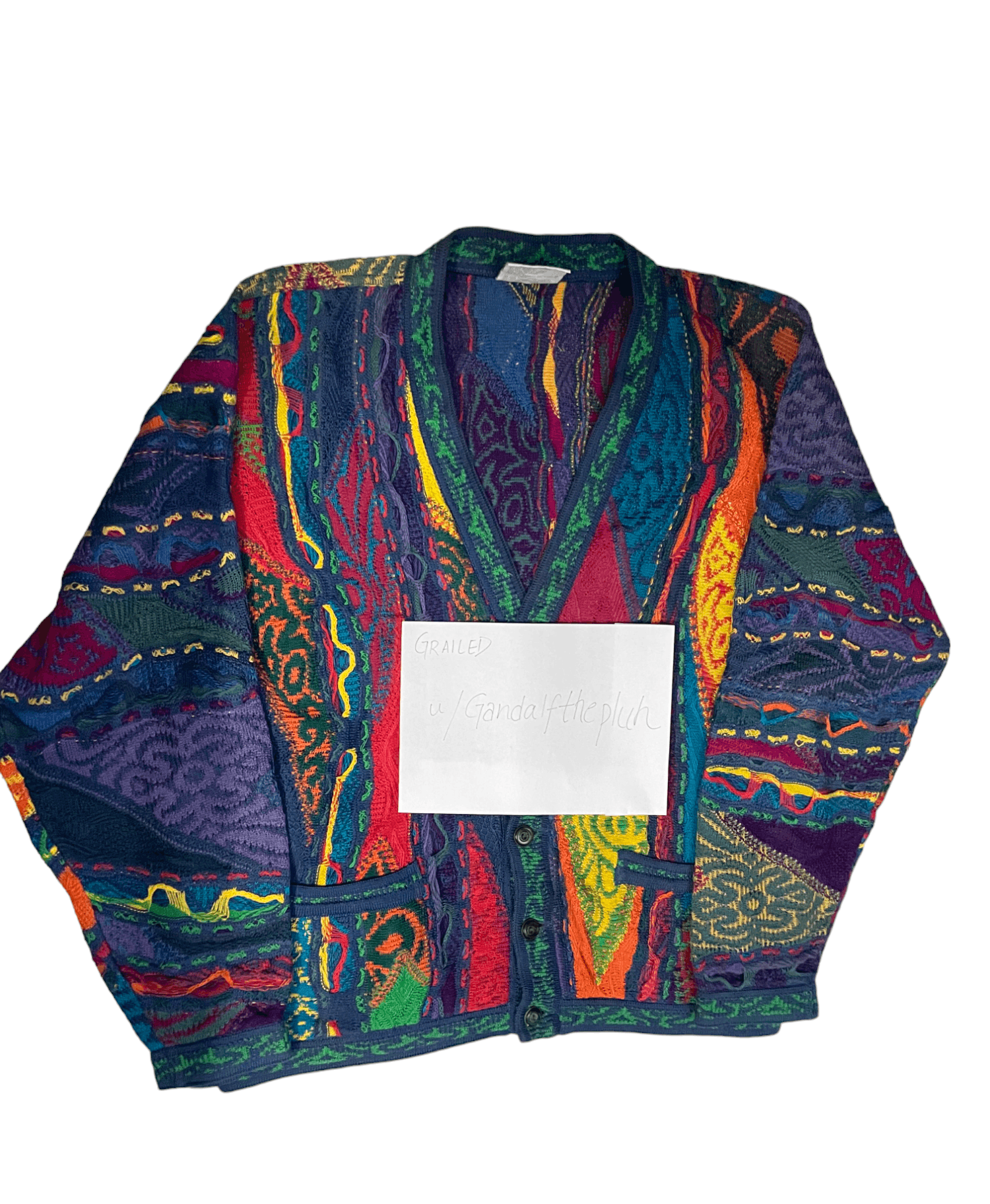 Coogi RARE Vintage 90s Coogi spongebob Multicolour cardigan Size US M / EU 48-50 / 2 - 9 Thumbnail