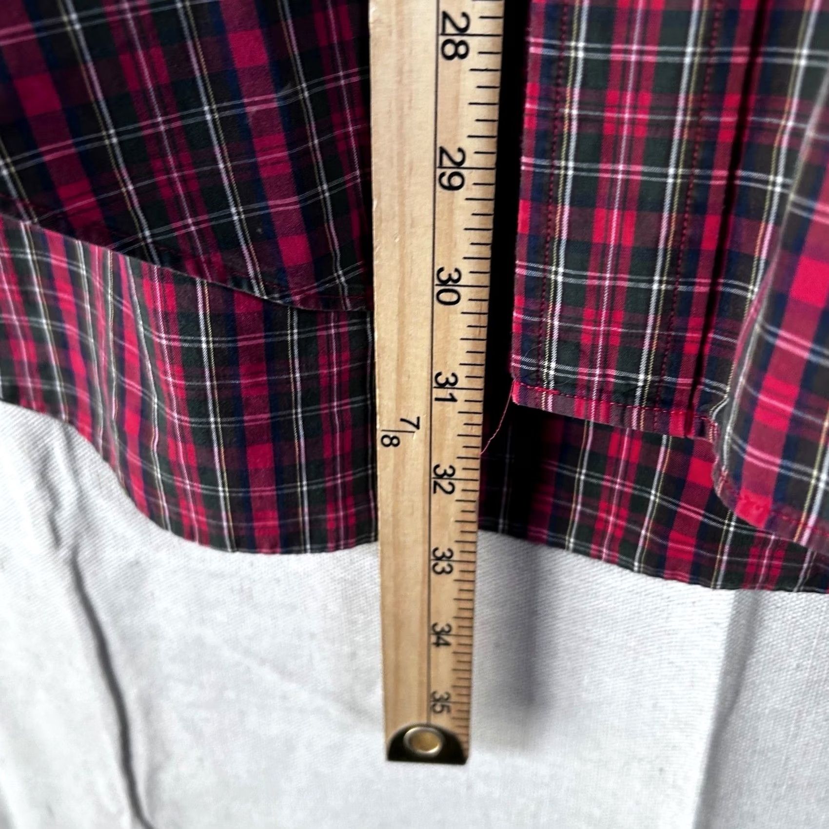 Brooks Brothers Brooks Brothers Sport Shirt Mens XL Red Plaid Button-Down Long Sleeve Polo Size US XL / EU 56 / 4 - 4 Thumbnail