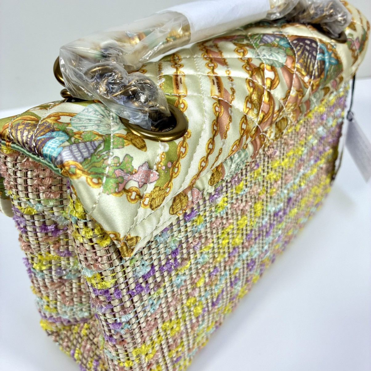 Kurt Geiger Kurt Geiger London Brixton Mixed Media Tweed Shoulder Bag Size ONE SIZE - 17 Thumbnail
