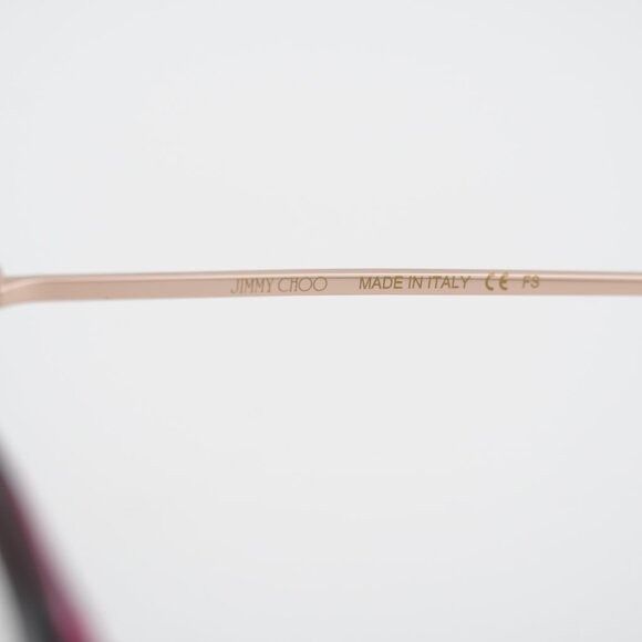 Jimmy Choo Jimmy Choo JC263 0EGL 00 Eyeglasses Burgundy/Gold 52mm Size ONE SIZE - 7 Thumbnail