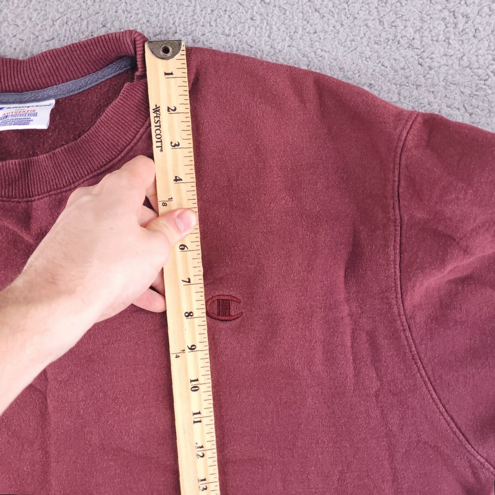 Champion Champion Sweatshirt Mens 2XL Red Crewneck Pullover Long Sleeve Size US XXL / EU 58 / 5 - 6 Thumbnail