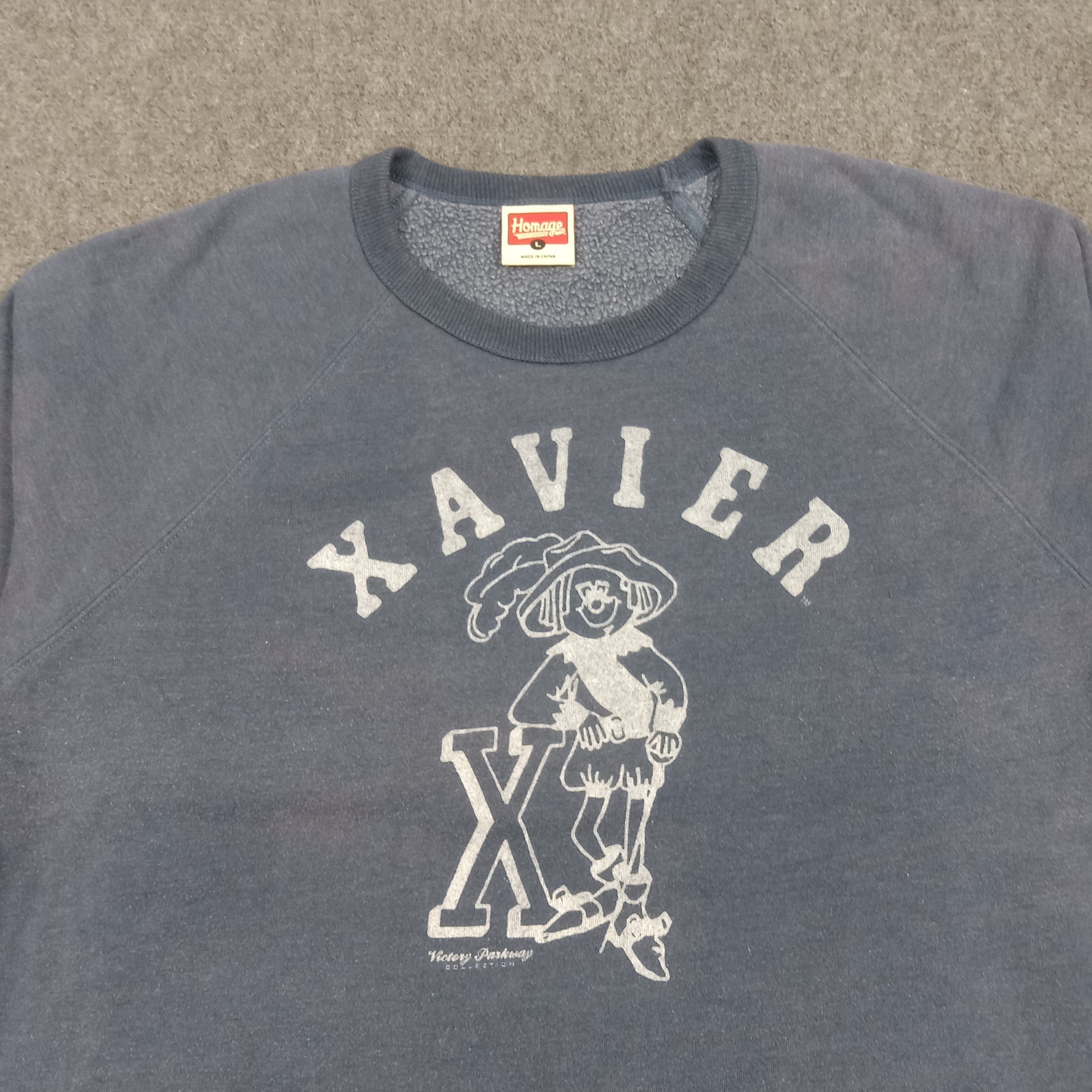 Homage Xavier University College Mascot Sweatshirt C290N5 Size US L / EU 52-54 / 3 - 2 Thumbnail