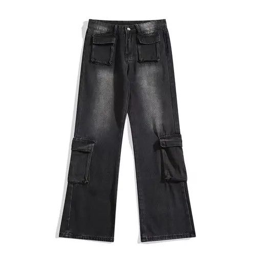 VIBE Retro multi-pocket contrast work straight-leg jeans Size US 32 / EU 48 - 6 Thumbnail