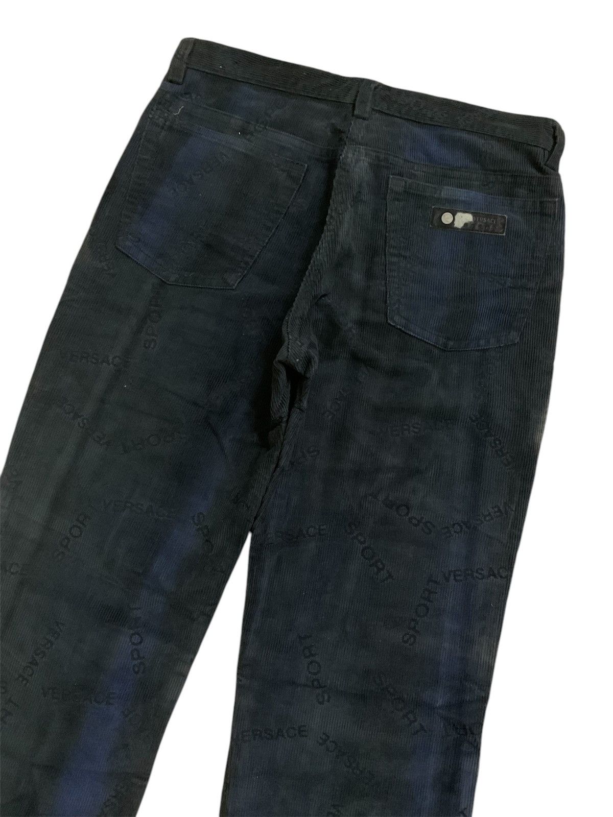 Versace 💥Versace Sport Monogram Corduroy Pant Size 28" / US 6 / IT 42 - 4 Thumbnail