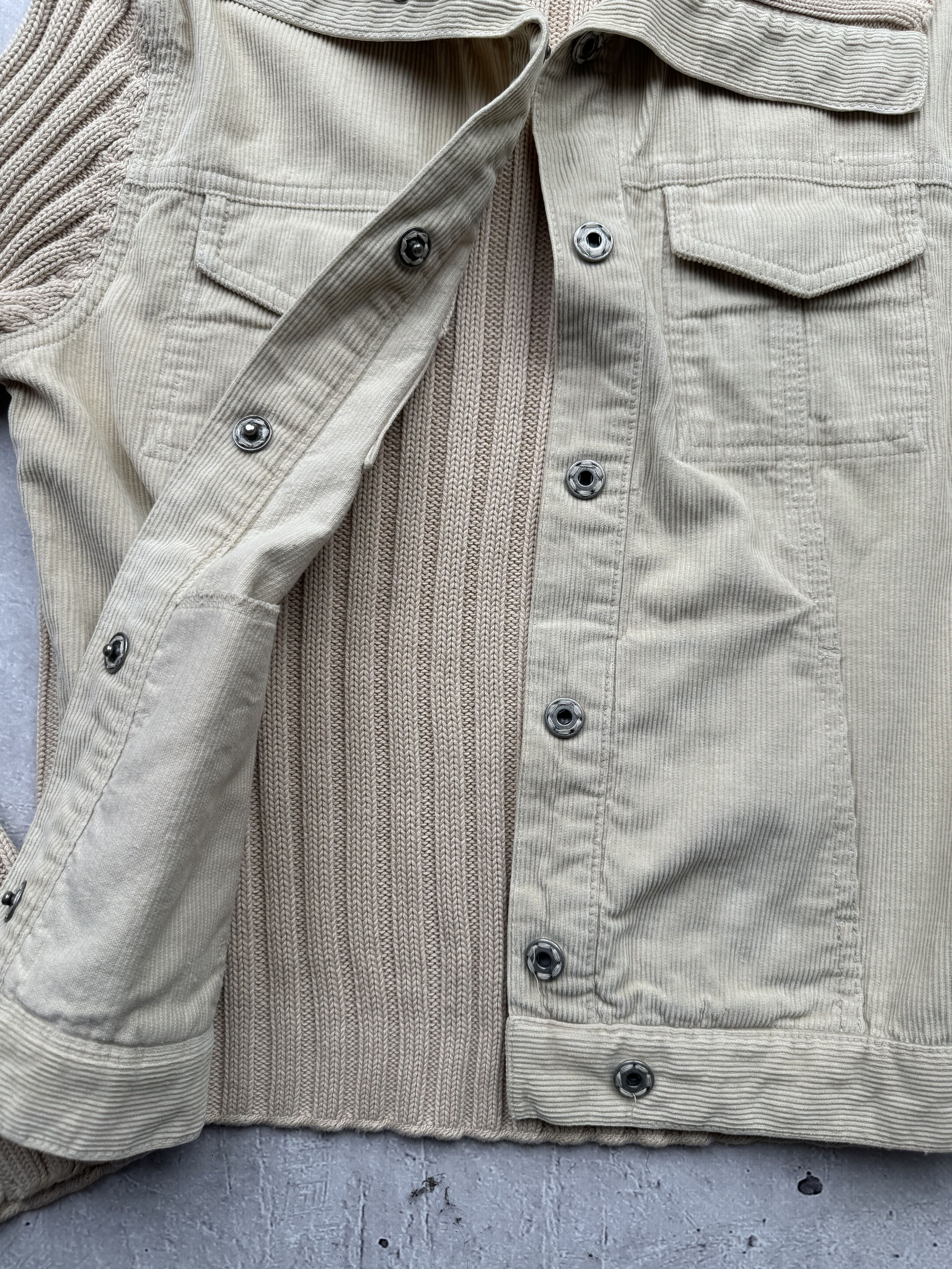 Diesel Diesel Vintage Knit Cotton/Corduroy Jacket Size M / US 6-8 / IT 42-44 - 4 Thumbnail
