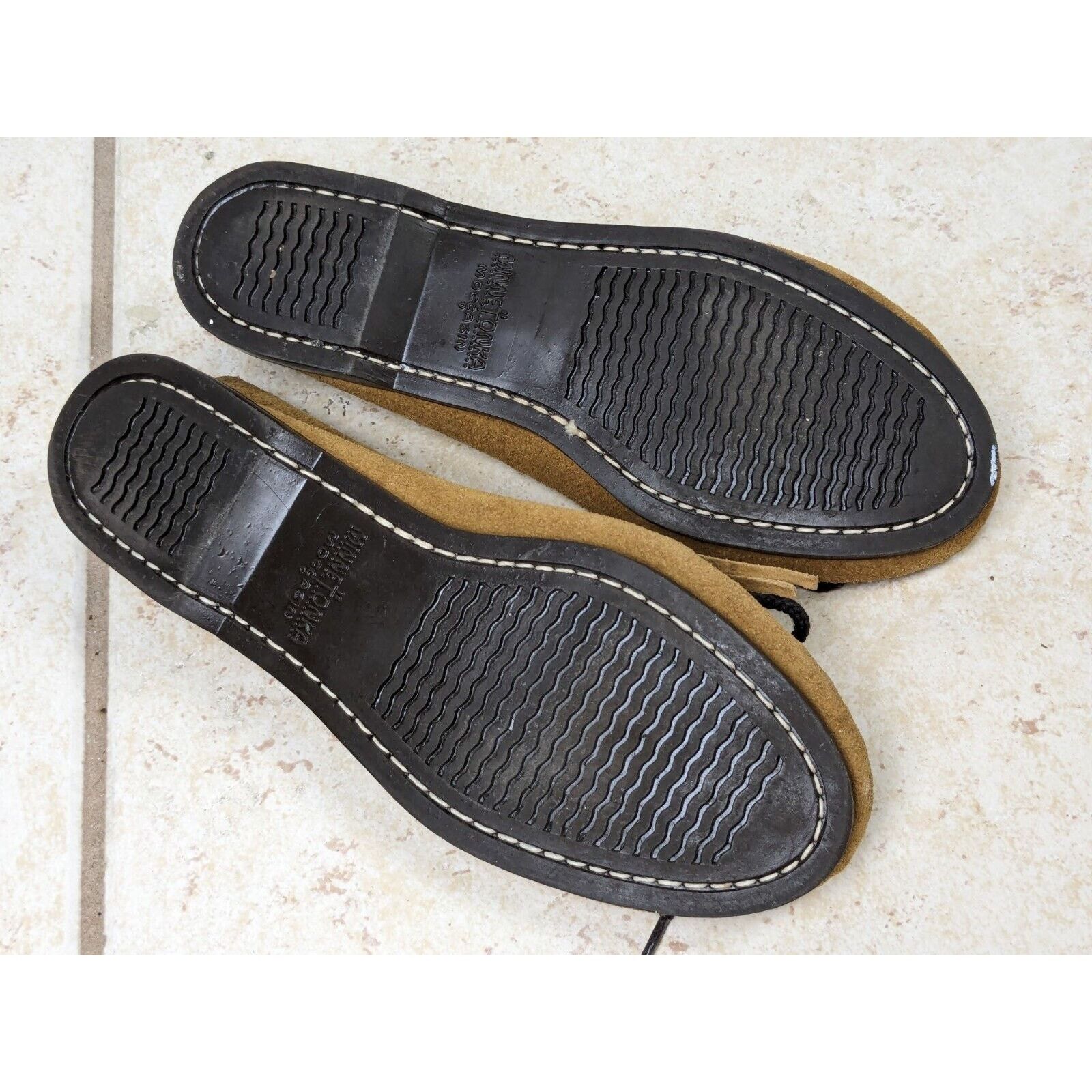 Minnetonka Vtg MINNETONKA Leather Beaded Thunderbird Moccasins 7 Size US 7 / IT 37 - 10 Thumbnail